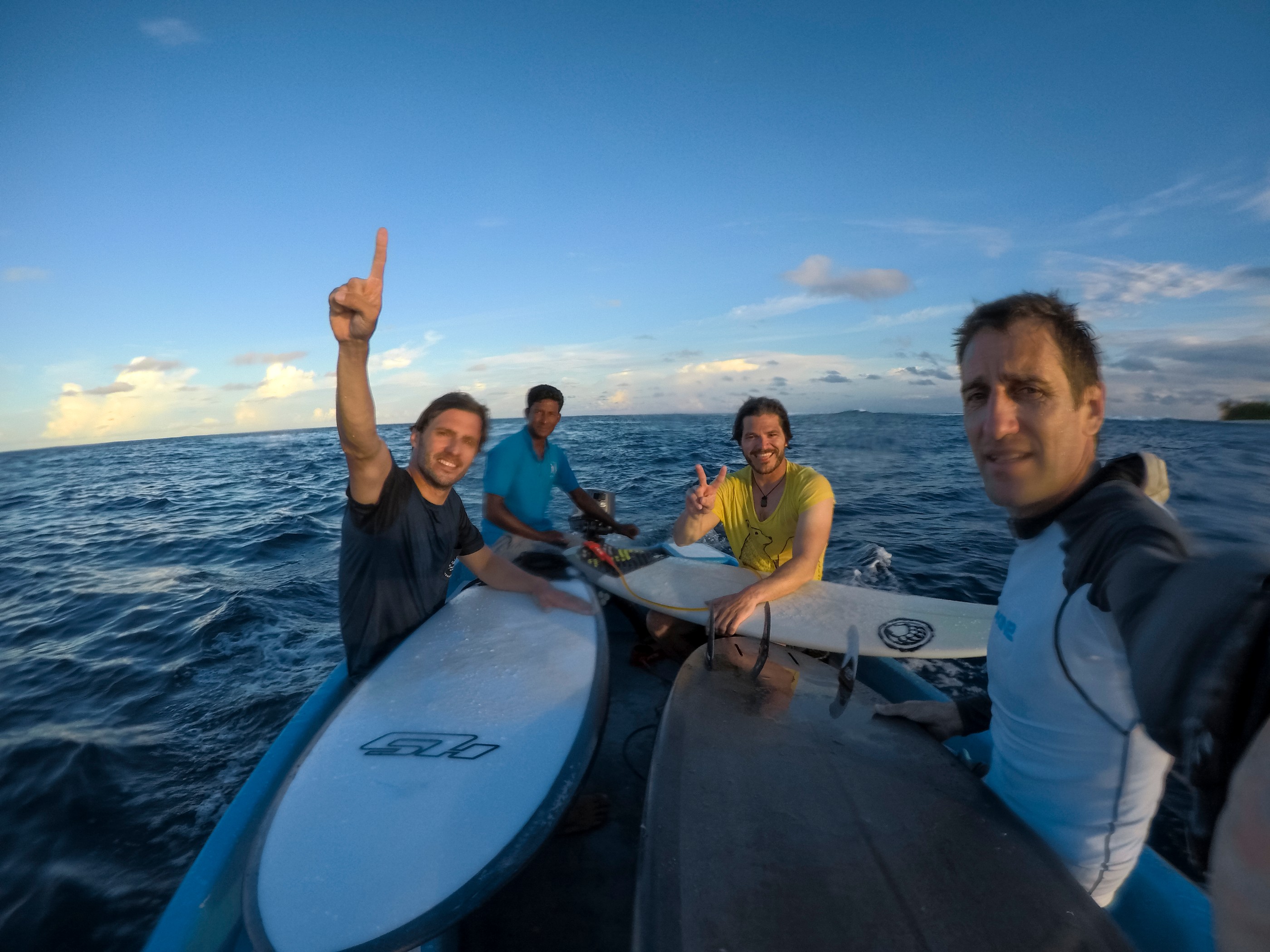 Surfing in Maldives