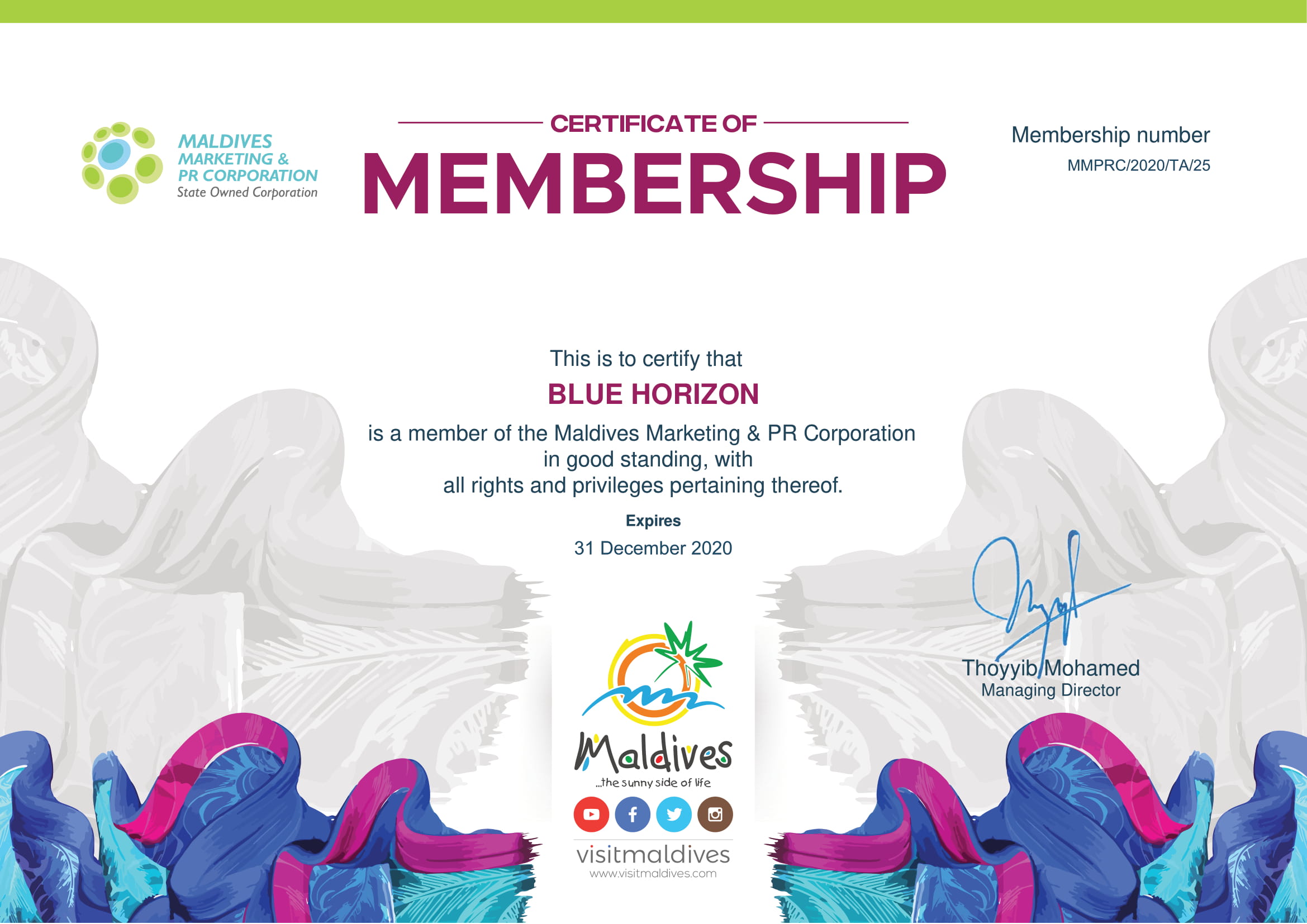 Membership Certificate